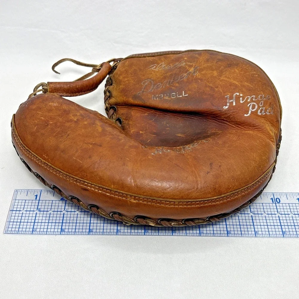 Vintage 1950s Al Walker Denkert M228LL Leather Catchers Mitt RHT